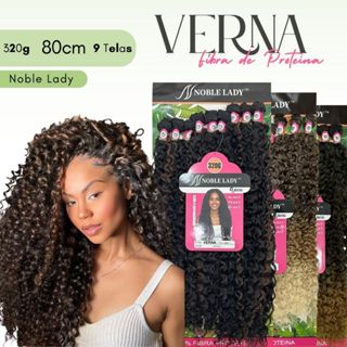 Cabelo Cacheado 80cm 100% Fibra De Proteína Verna 320 Gramas - Noble Lady em Oferta na Shopee