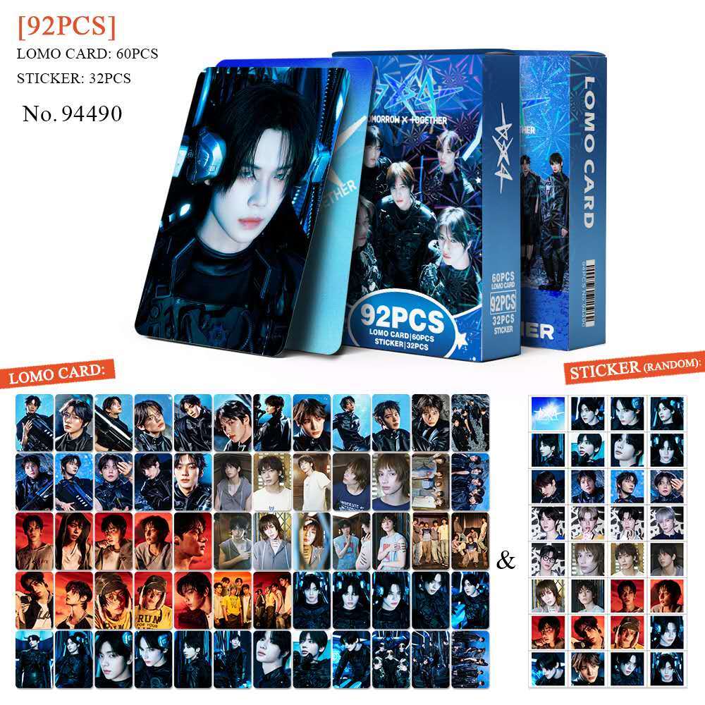 K-POP 60pcs/box com 32pcs adesivo TOMORROW X TOGETHER（TXT） Photocard Pronto Para Ser Cartão LOMO Postal De Coleção em Oferta na Shopee