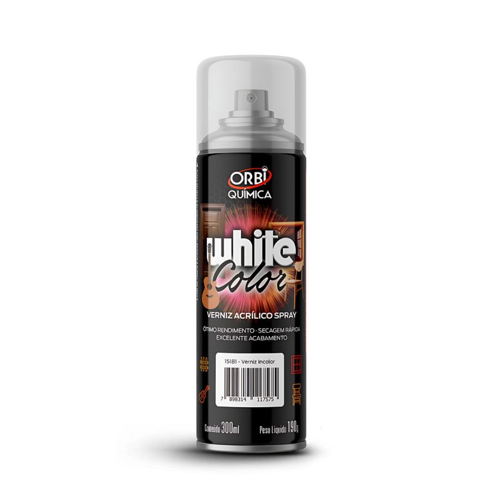 Spray Verniz Acrilíco Madeira Metal Artesanato 300ml Orbi Química em Oferta na Shopee