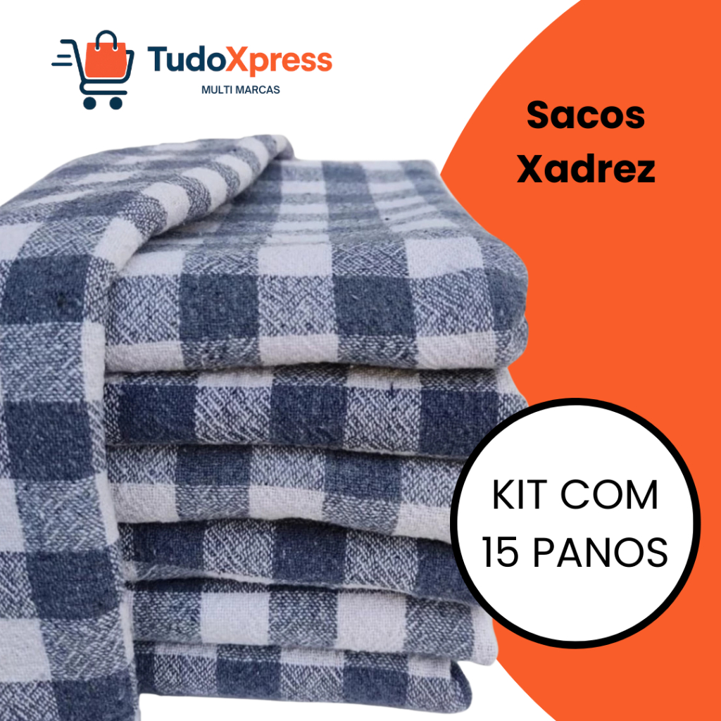 Pano de Chão Xadrez para Limpeza e Uso Doméstico – Até 15 Unidades em Oferta na Shopee