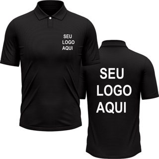 Polo Personalizada com Logo | Camisa Polo Uniforme Empresarial Estampada em Oferta na Shopee