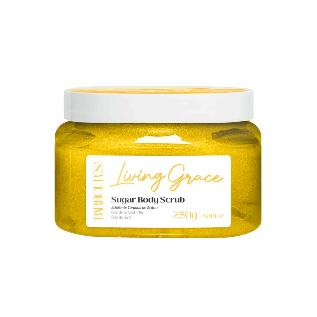 Esfoliante Corporal Living Grace Barbour's Beauty 250g Fragrância sofisticada Sugar Body Scrub
