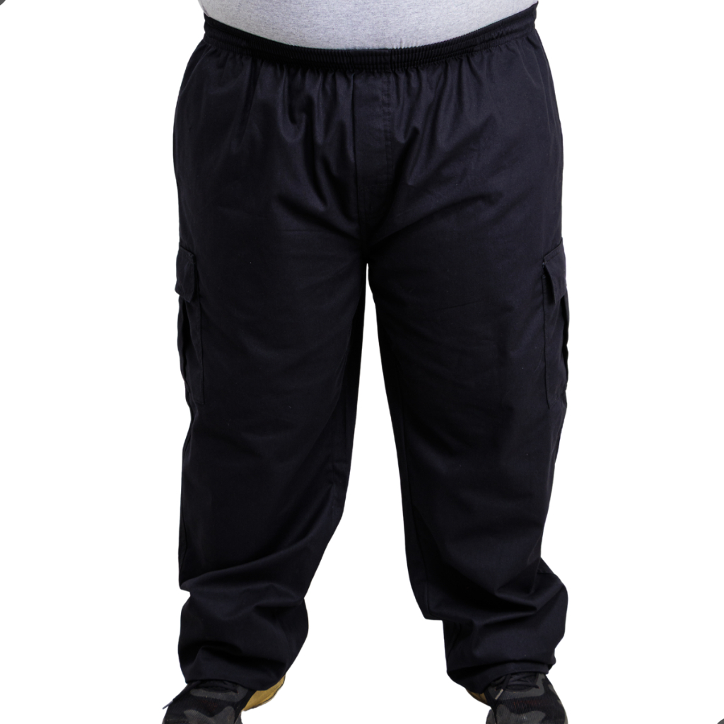 Calça Cargo Masculina Brim Plus Size Sarja Premium 5 Bolsos em Oferta na Shopee