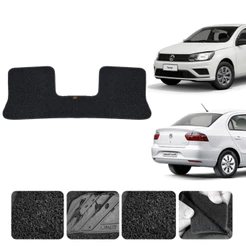 Tapete Traseiro Voyage 2009 a 2022 Tapete Volkswagen Voyage Preto Capacho Premium Impermeável
