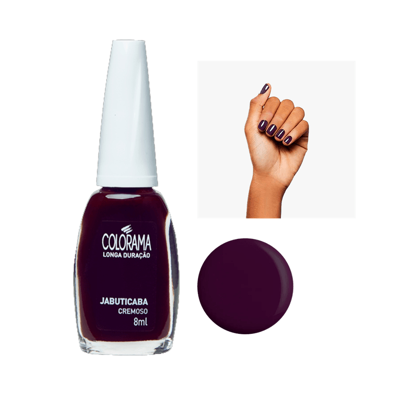 Esmalte Colorama Jabuticaba 8ml em Oferta na Shopee