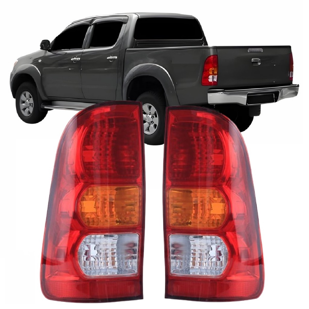Par Lanterna Toyota Hilux Srv 2005 2006 2007 2008 2009 2010 2011 Tricolor