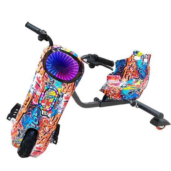 TRICICLO ELETRICO DRIFT GT4400 FOSTON COM LEDS, BLUETOOTH.