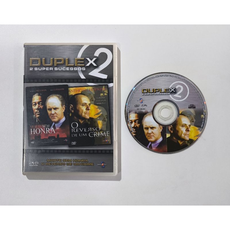 Dvd Filme - Duplex 2 Super Sucessos - Morte sem Honra ( Morgan Freeman) - O Reverso de um Crime ( Anthony Hopkins )