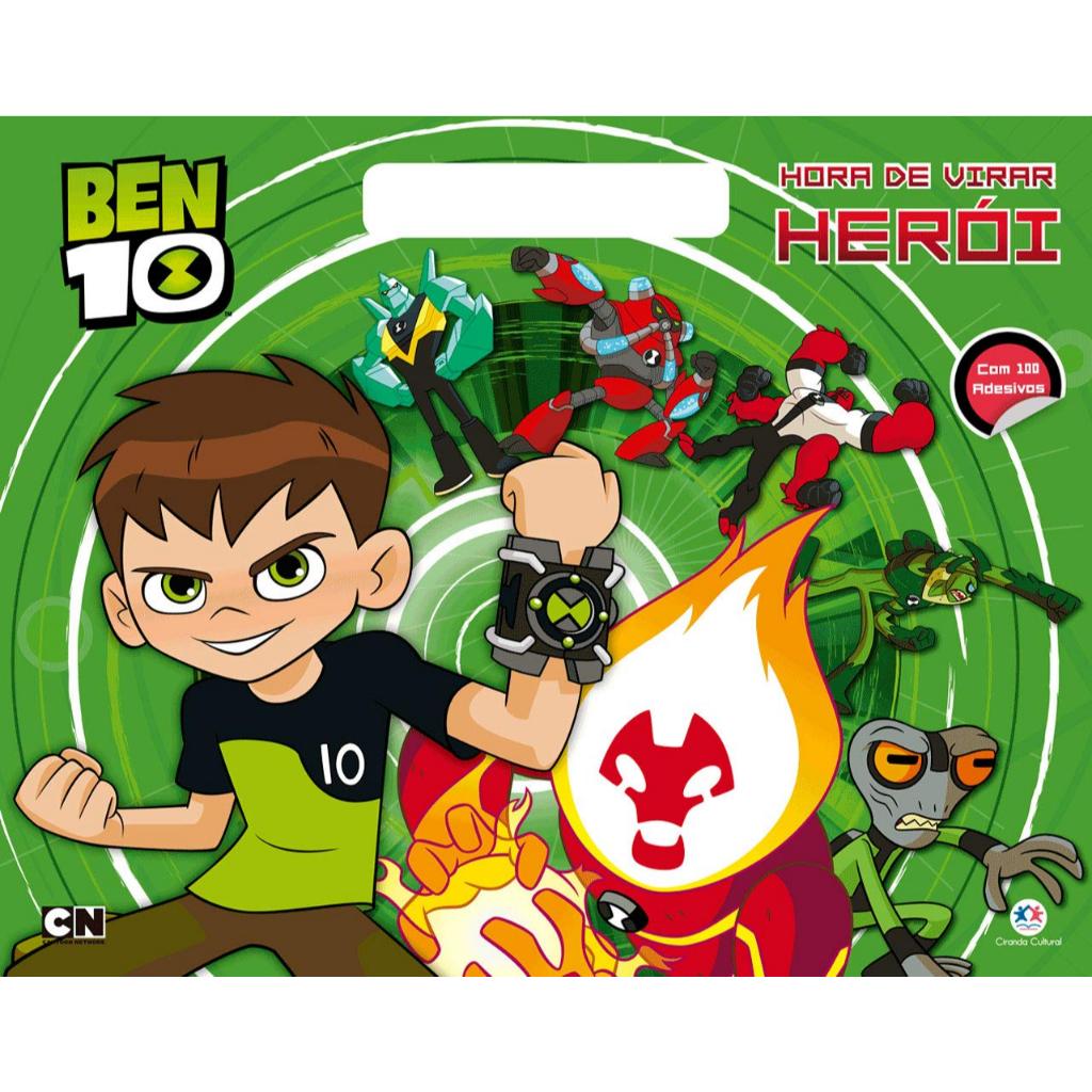 Ben 10 - Hora de virar herói! C/ 100 adesivos Meu blocão de Colorir
