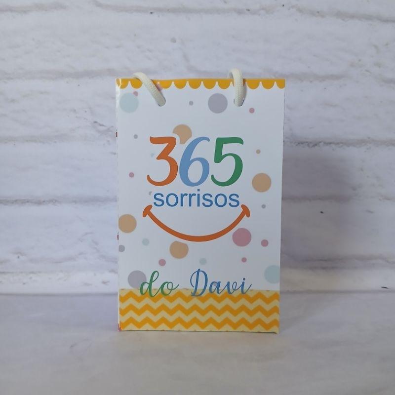 Sacolinha 365 Sorrisos| Lembrancinha Personalizada| Festa Infantil| Aniversário