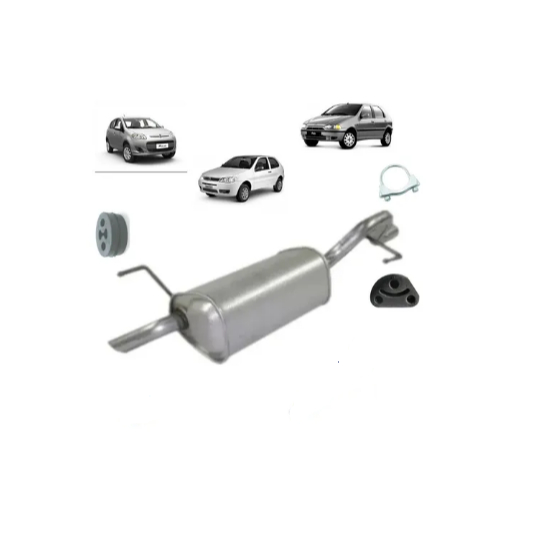ESCAPAMENTO SILENCIOSO TRASEIRO FIAT PALIO 1.0/1.3/1.4/1.5/1.6 8V/1.6V/FIRE 1996 A 2014