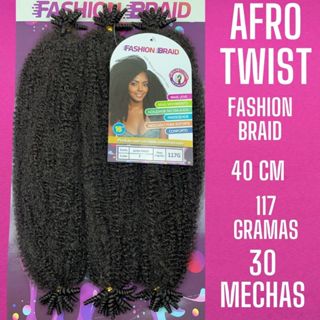Afro Twist 40cm FASHION BRAID Cabelo Afro CROCHET - BRAIDS SYNTHETIC PREMIUM - 117g. em Oferta na Shopee