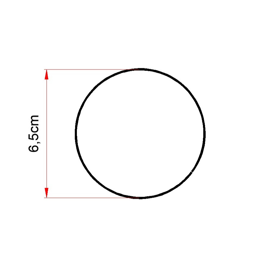 Faca Circulo com 6,5cm Para Máquina de Corte e Vinco Marca Gizenet