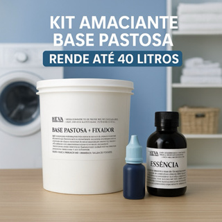 Kit Amaciante Concentrado 40L – Base Pastosa + Fixador + Essência 50ml + Corante em Oferta na Shopee