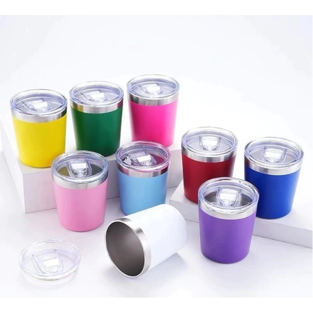 Novo Copo térmico de aço inoxidável 260ml,copo de cerveja doméstico, copo de leite, copo de café em Oferta na Shopee