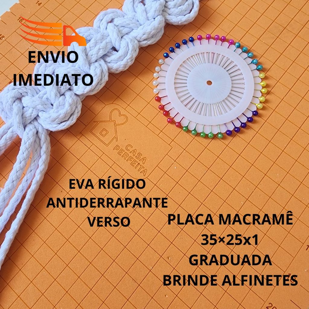 Macrame Board Placa Macrame 35x25x1 Gabarito Macrame