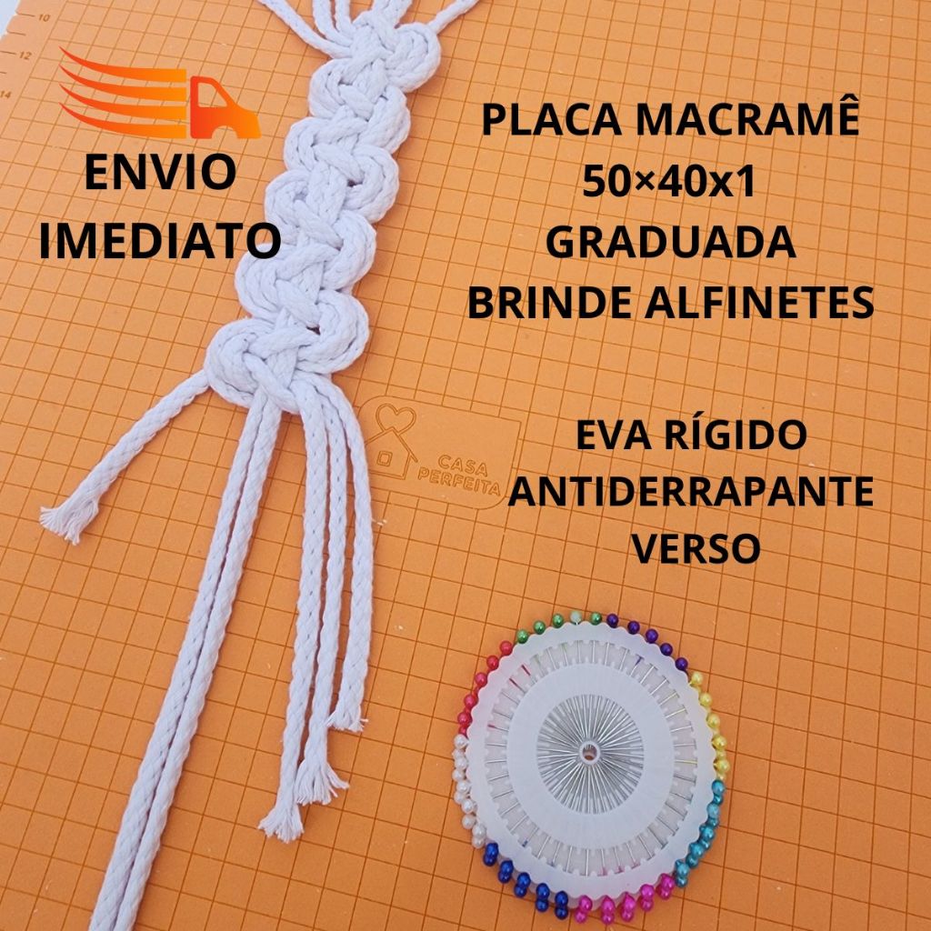 Placa Macrame 50x40x1 Macrame Board EVA