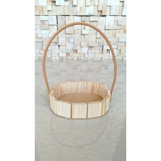 Kit 10 Cestas Fraldeira Oval Decoração Presente Enfeites Datas Especiais 19cm