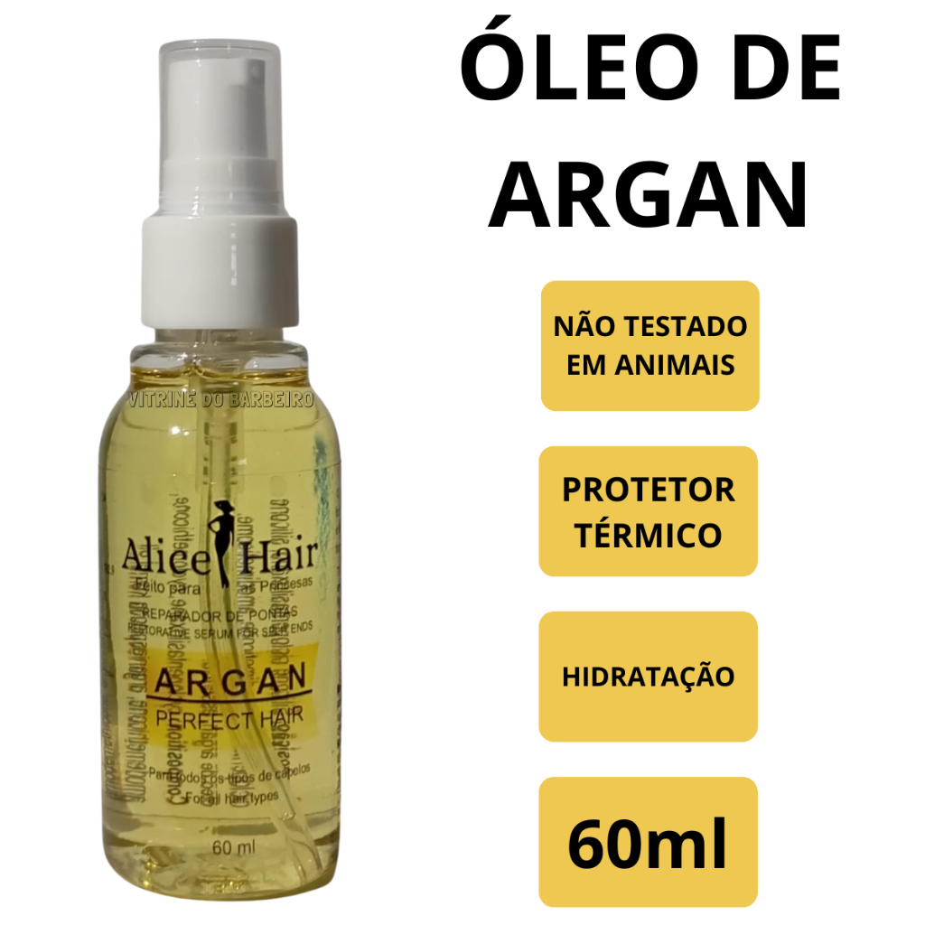 Óleo De Argan Multibenefícios Hidratação Nutrição Capilar!!!