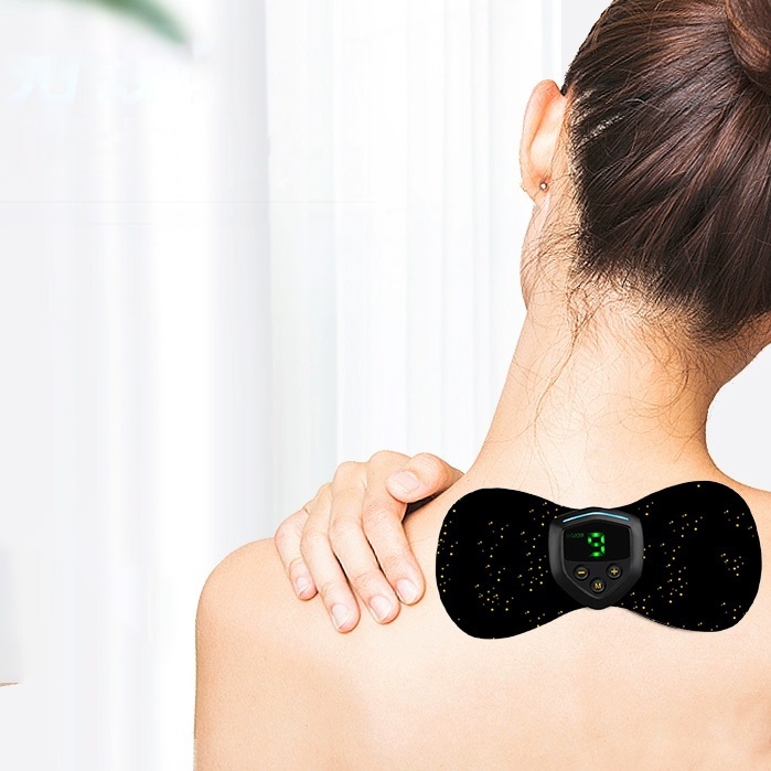 Kit 1/2/6 PCS Mini Massageador Elétrico Portátil Cervical EMS Alivia Dores Corpo Pescoço