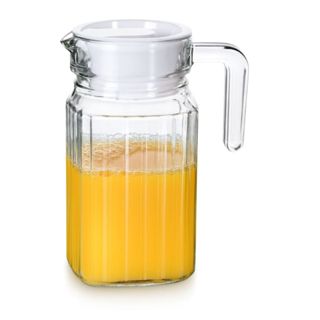 Jarro de Vidro Jarra para Suco água 1L ou 500ml Casa Jarra para Cozinha Vidro Com Tampa em Oferta na Shopee