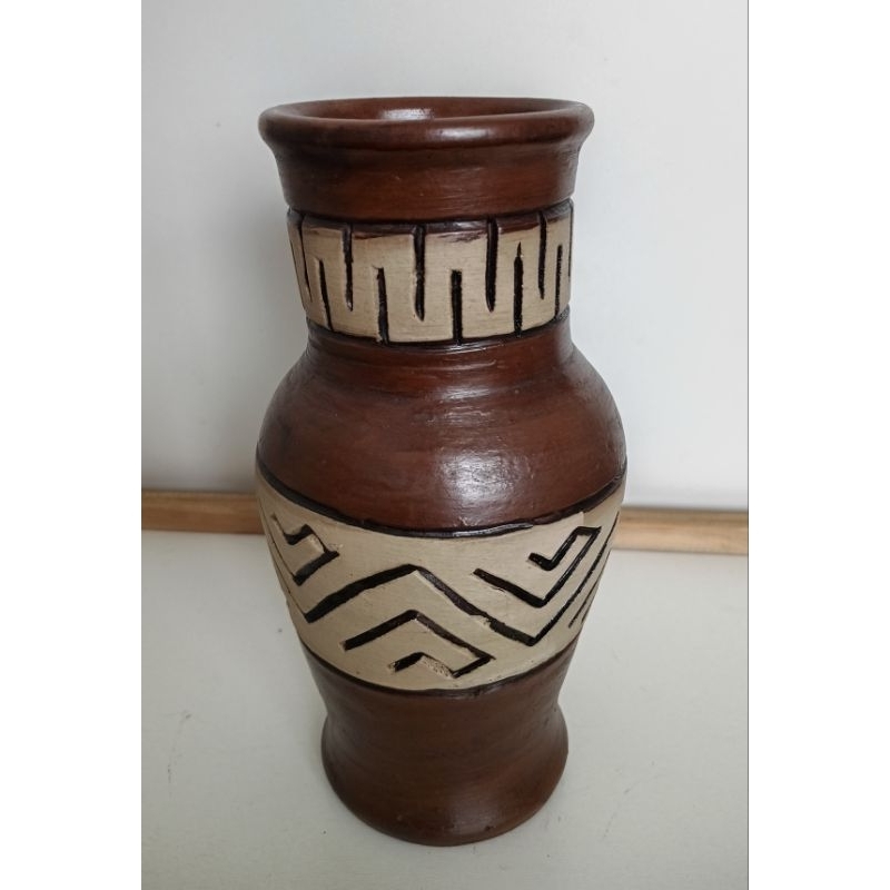 Quartinha de barro Marajoara 20cm, africana, Com e Sem asa, Moringa de água, Umbanda e Candomblé