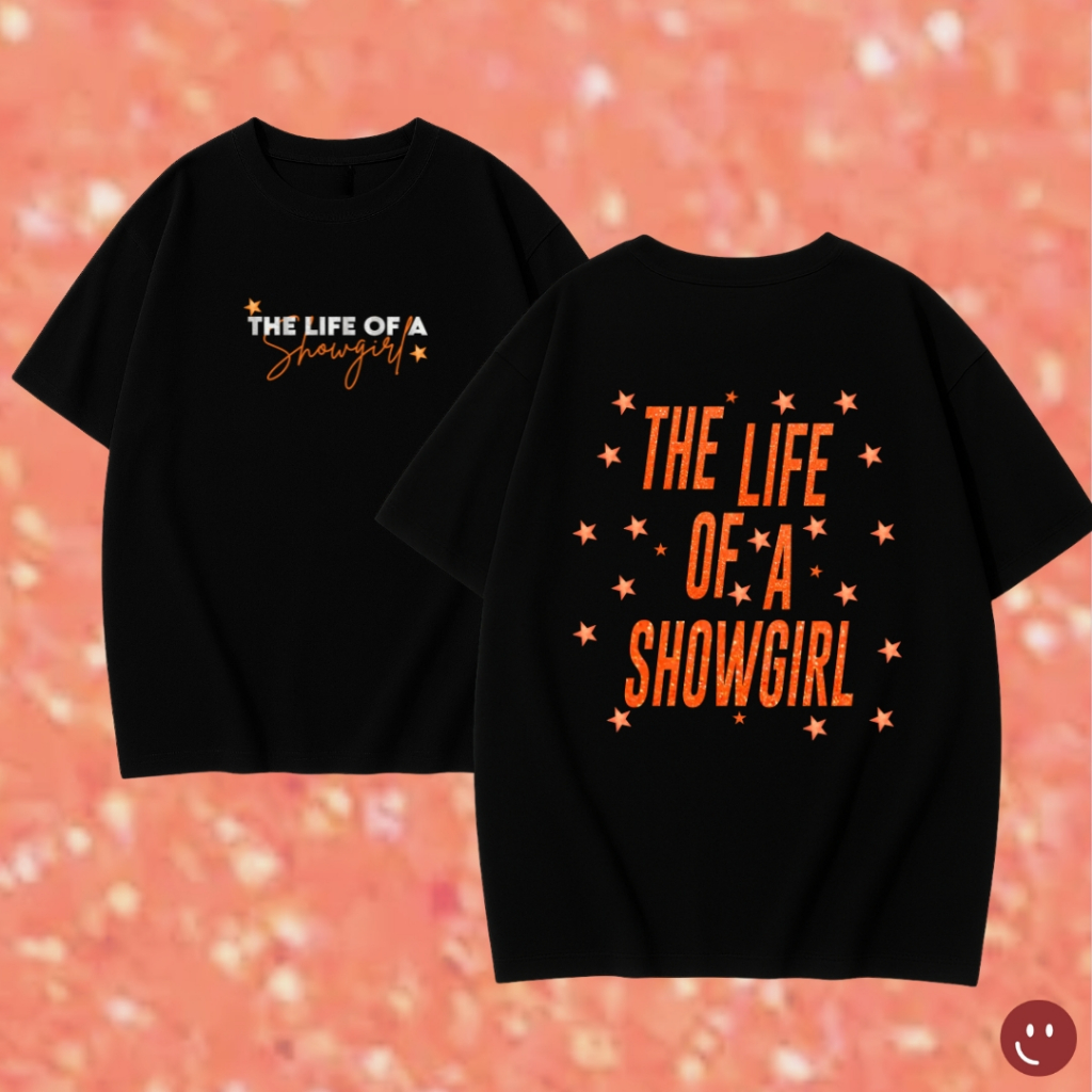 Tshirt 100% Algodão TAYLOR SWIFT The Life Of A Showgirl Álbum 2025 | Camiseta Música Pop Internacional UNISSEX