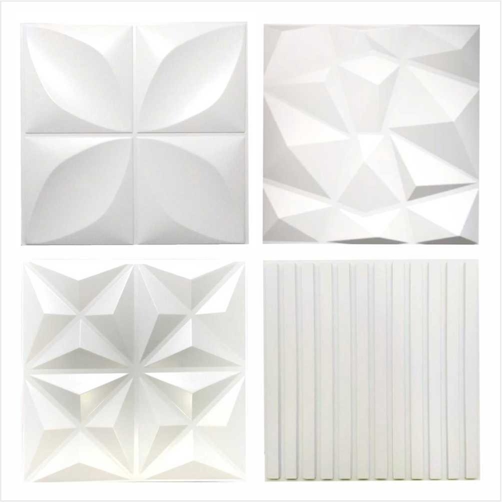 Kit Placas PVC 3D 25x25cm – Revestimento de Parede Alto Relevo em Oferta na Shopee