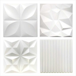 Kit Placas PVC 3D 25x25cm – Revestimento de Parede Alto Relevo em Oferta na Shopee