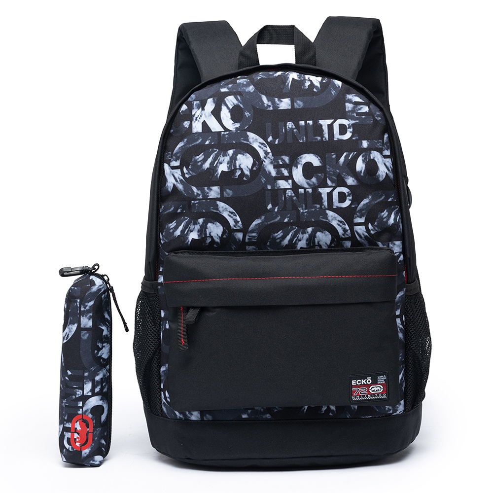Kit Mochila Estojo Escolar Ecko Espaçosa Resistente