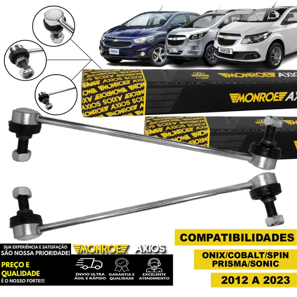 Par Bieleta Dianteira Onix Prisma Cobalt Sonic Spin GM 95299172 em Oferta na Shopee