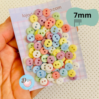120 und - Botão 7mm Candy Color (Tons Pastel) Artesanato, Costura, Scrapbook e Patchwork. em Oferta na Shopee