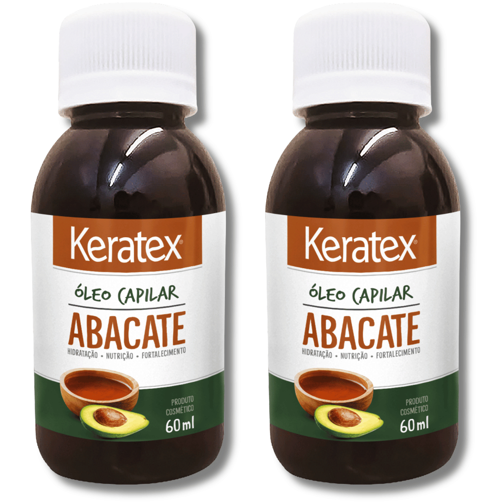 KIT 02 UND Óleo de Abacate Capilar 60ML Keratex Tratamento Cabelo Ressecados Danificados Hidratação em Oferta na Shopee
