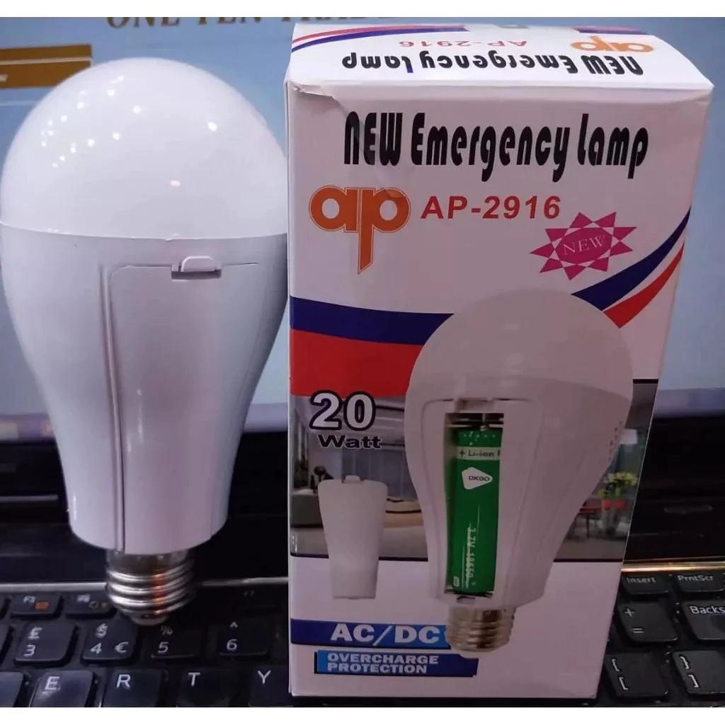 Super Lâmpada De Emergência 20w Led Bivolt Recarregável Liga Após Faltar Energia em Oferta na Shopee