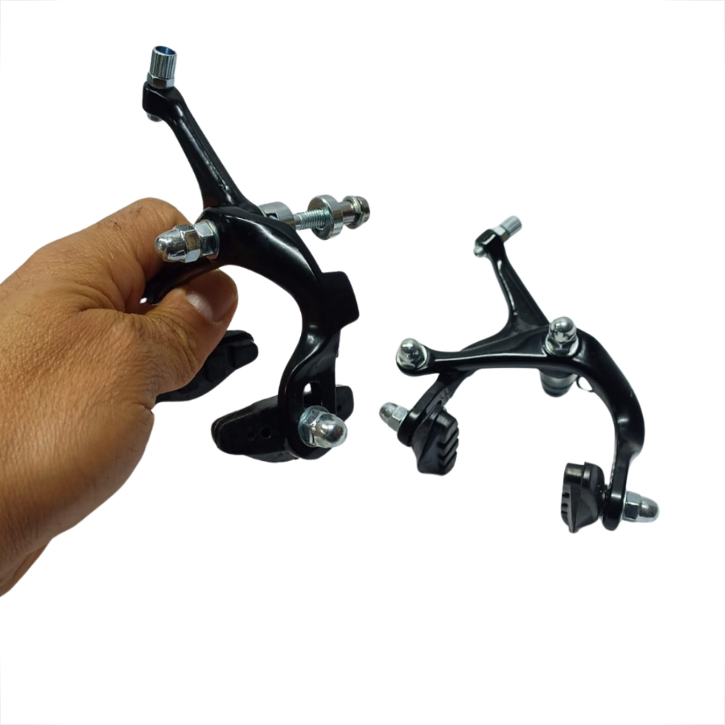 Par Freio Ferradura Speed Aro 700 Alumínio Side Pull Sapata Completo Road Bike 700C