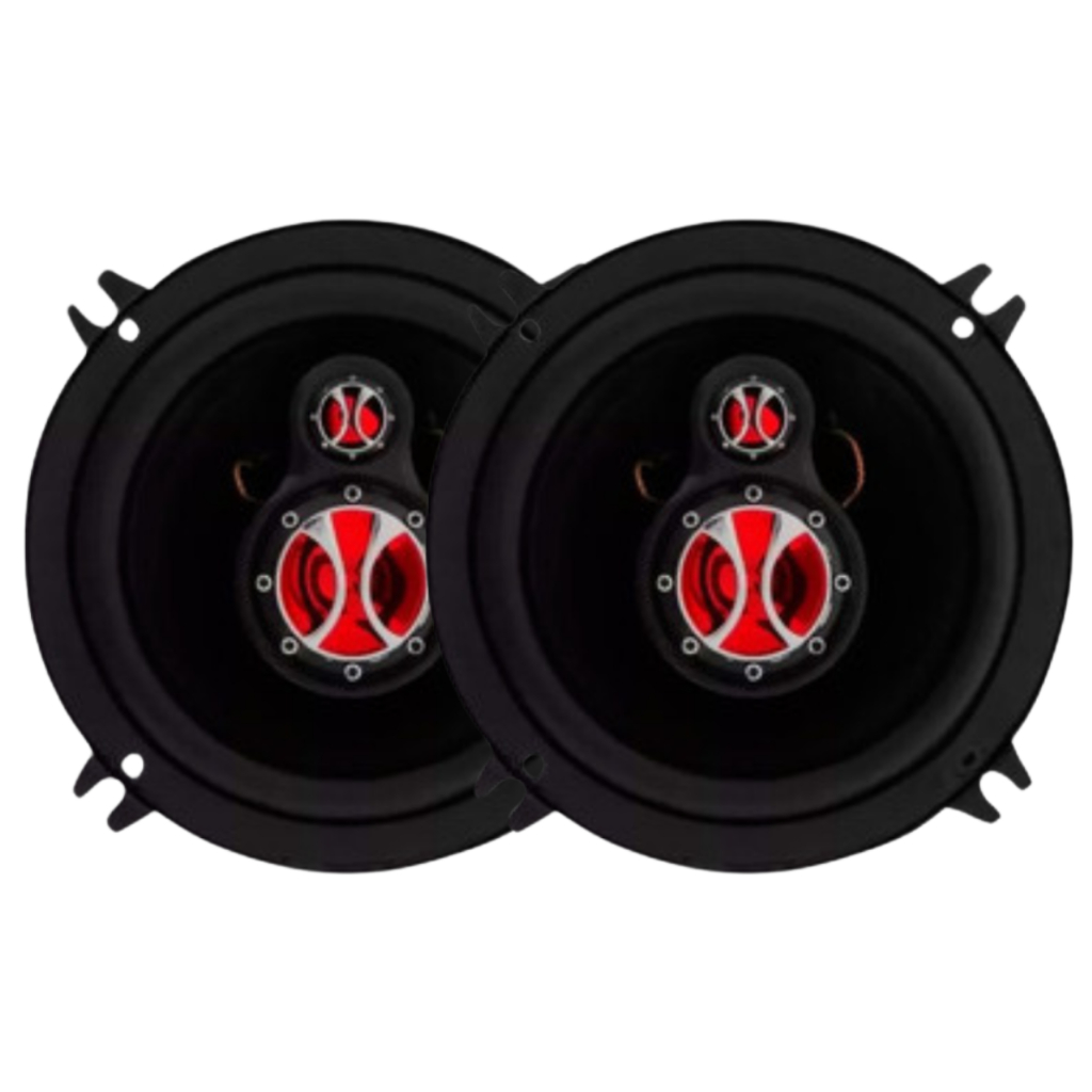 Auto Falante 5 Polegadas Triaxial Foxer 120 Watts Rms Kit Som Automotivo para Porta Carro