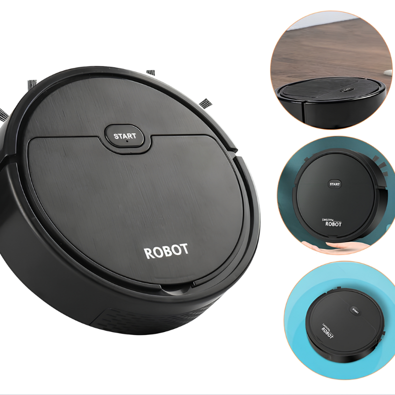 Robô Aspirador De Pó 1200PA Automática Limpeza Doméstica Robótico Inteligente E Silencioso