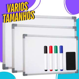 Lousa Branca Grande Quadro Branco Anotações + 4 Canetas em Oferta na Shopee