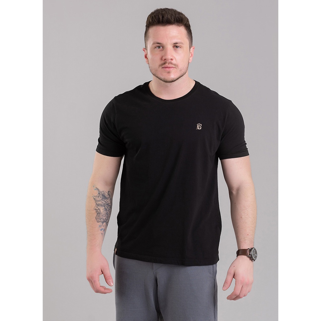 Camiseta Masculina Básica Algodão Premium 100% Manga Curta Confortável Dia Dia Academia Treino Top