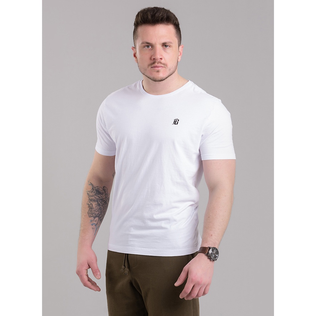 Camiseta Masculina Básica Algodão Premium 100% Manga Curta Confortável Dia Dia Academia Treino Top
