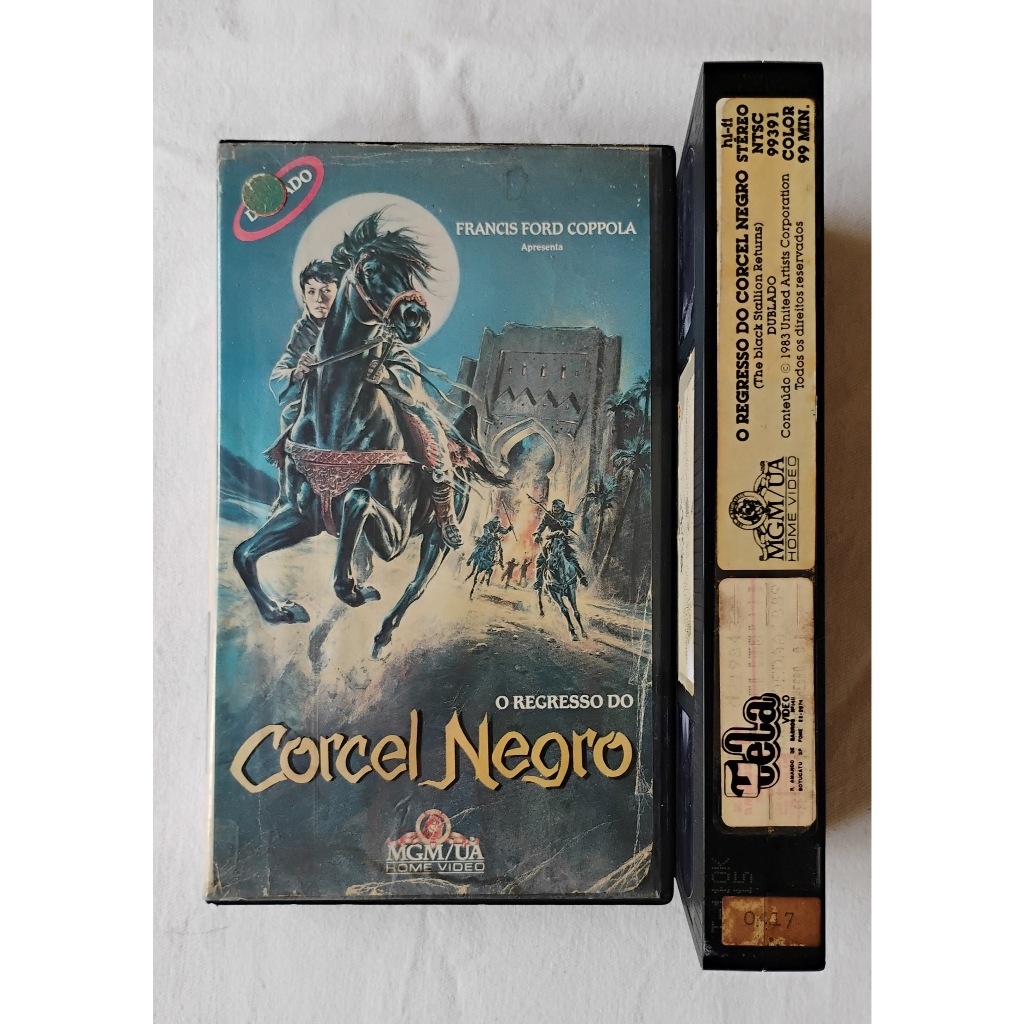 VHS O Regresso do Corcel Negro (dublado)
