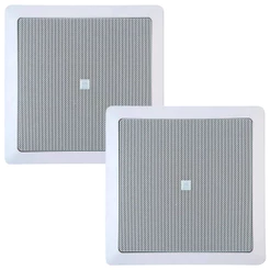 Par Caixa de Som Arandela JBL 6CO1Q 6 Polegadas 50W Embutir Gesso Som Ambiente