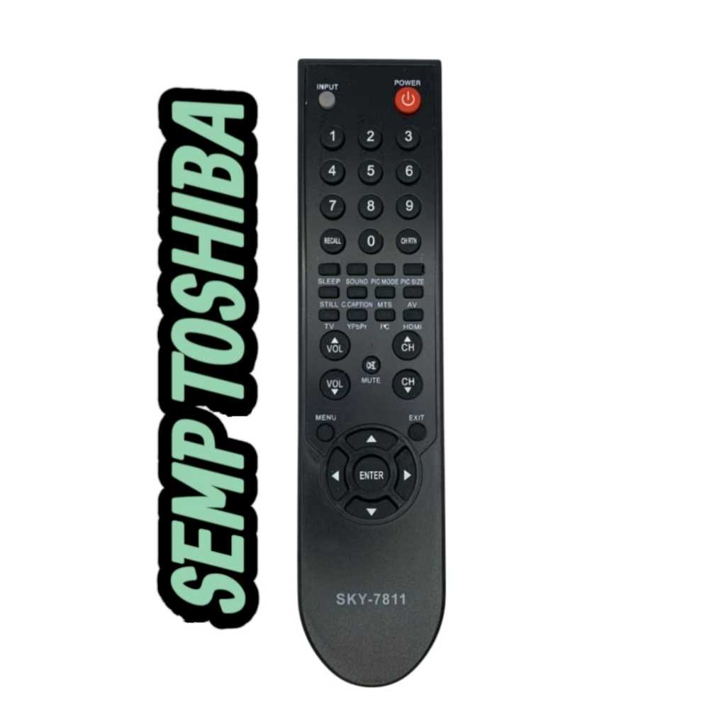 Controle Remoto Compativel Tv Semp Toshiba Lcd 32L1600 SKY-7811