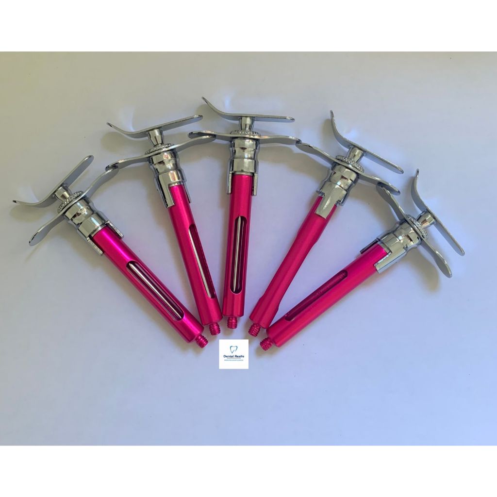 Carpule com Refluxo Cor Rosa Pink - Kit com 5