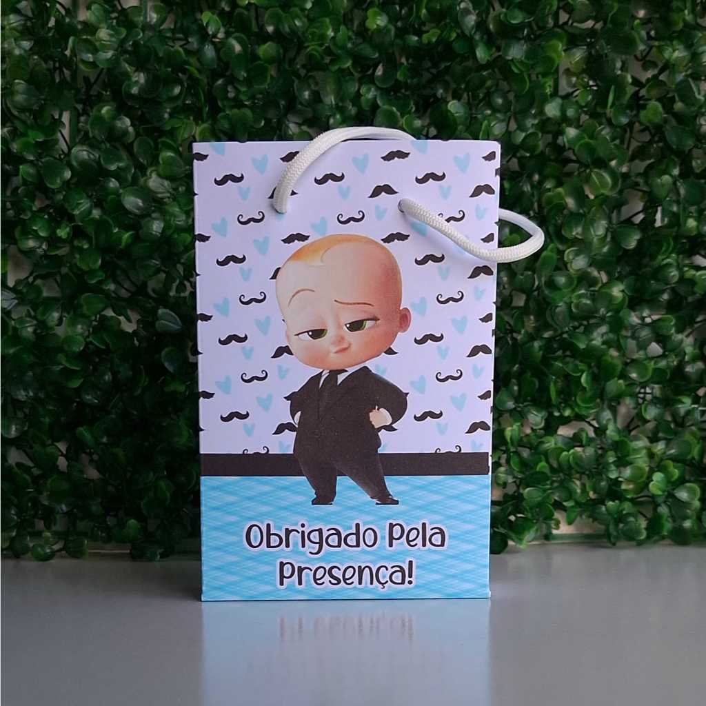 Sacolinha Personalizadas (P) para Festa Lembrancinhas Aniversário O Poderoso Chefinho