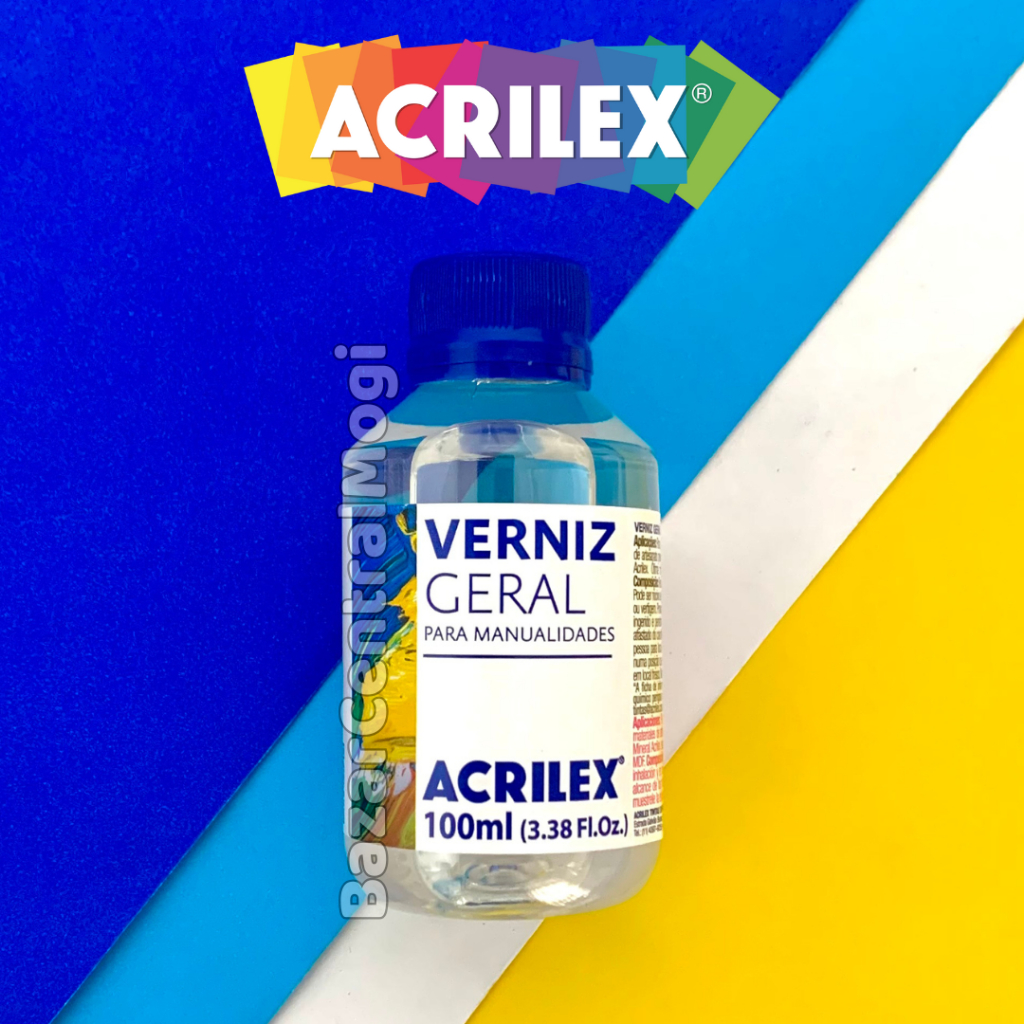Verniz Geral Incolor 100ml Acrilex Impermeabilizante Acabamento Brilhante em Oferta na Shopee