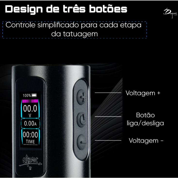 Máquina de Tatuagem Sem Fio Pen URBAN 2 — imagem 2 de 2