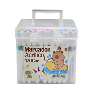 Caneta 60/120/168 Cores de Marcador de Tinta Acrílica Coloridos Especial à prova d'água em Oferta na Shopee