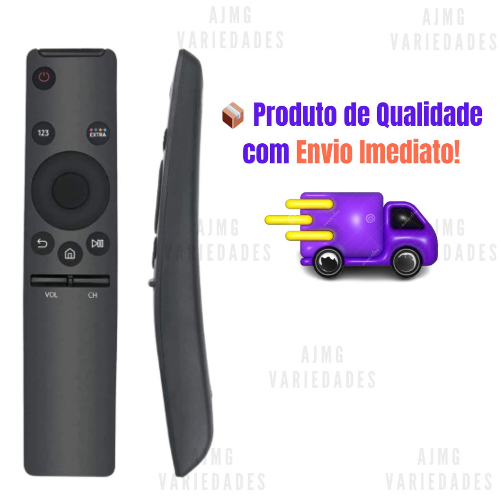 Controle TV Compatível Com Samsung Botões De Atalho em Oferta na Shopee