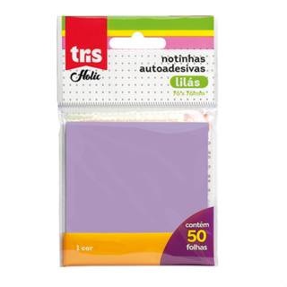 NOTAS AUTOADESIVAS HOLIC POP - 76 X 76mm - LILÁS - POLYBAG C/ 50F em Oferta na Shopee